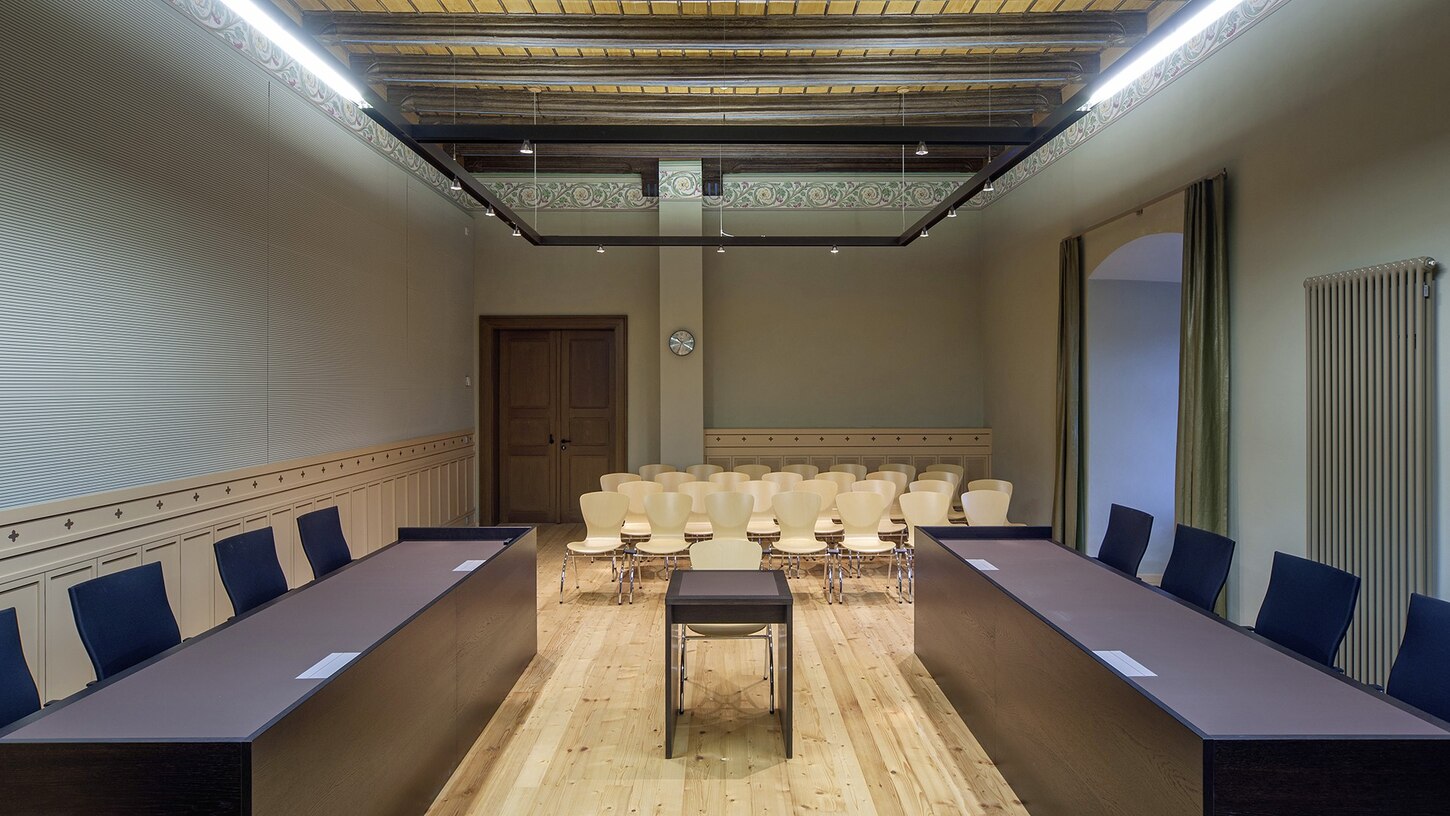 Historischer Sitzungssaal des Amtsgerichts Grimma 