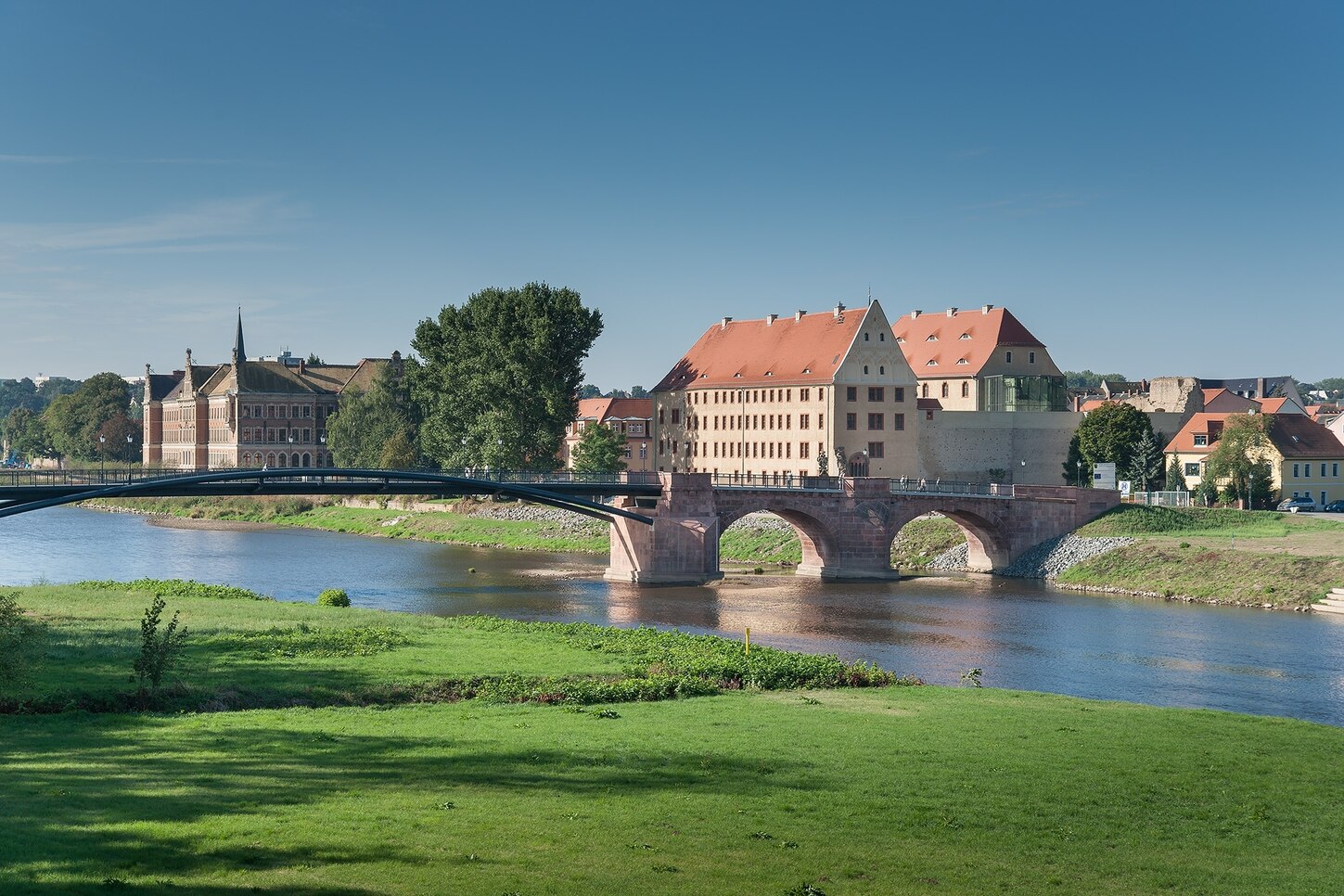 Amtsgericht Grimma mit Pöppelmannbrücke