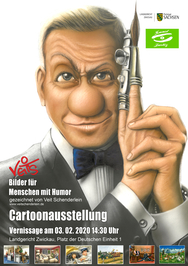 Cartoonausstellung im Landgericht Zwickau