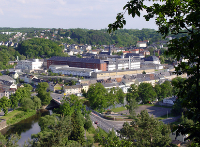 Blick auf die Justizvollzugsanstalt Waldheim