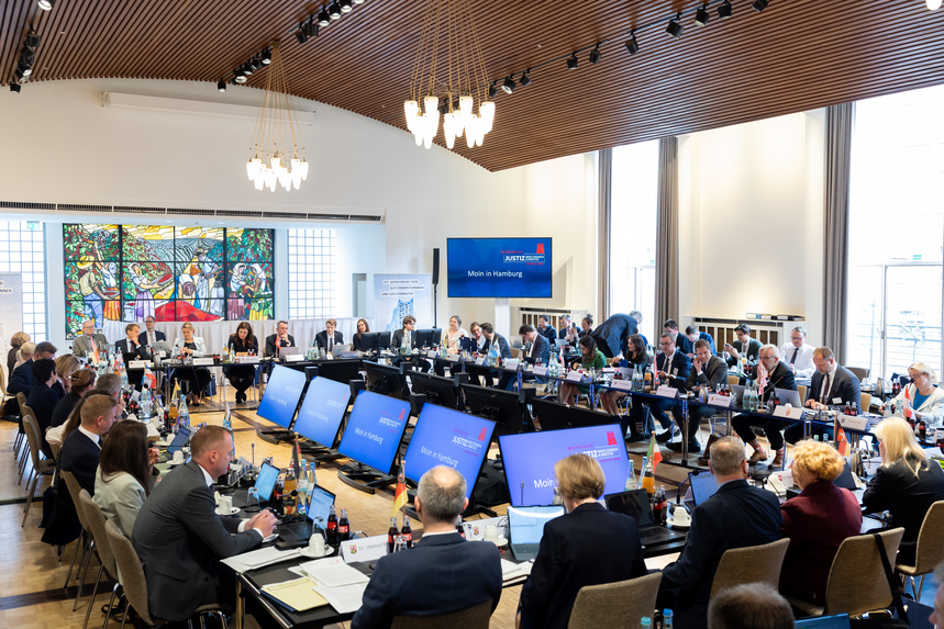 Frühjahrstagungsort der 97. Konferenz der Justizministerinnen und Justizminister in Hamburg