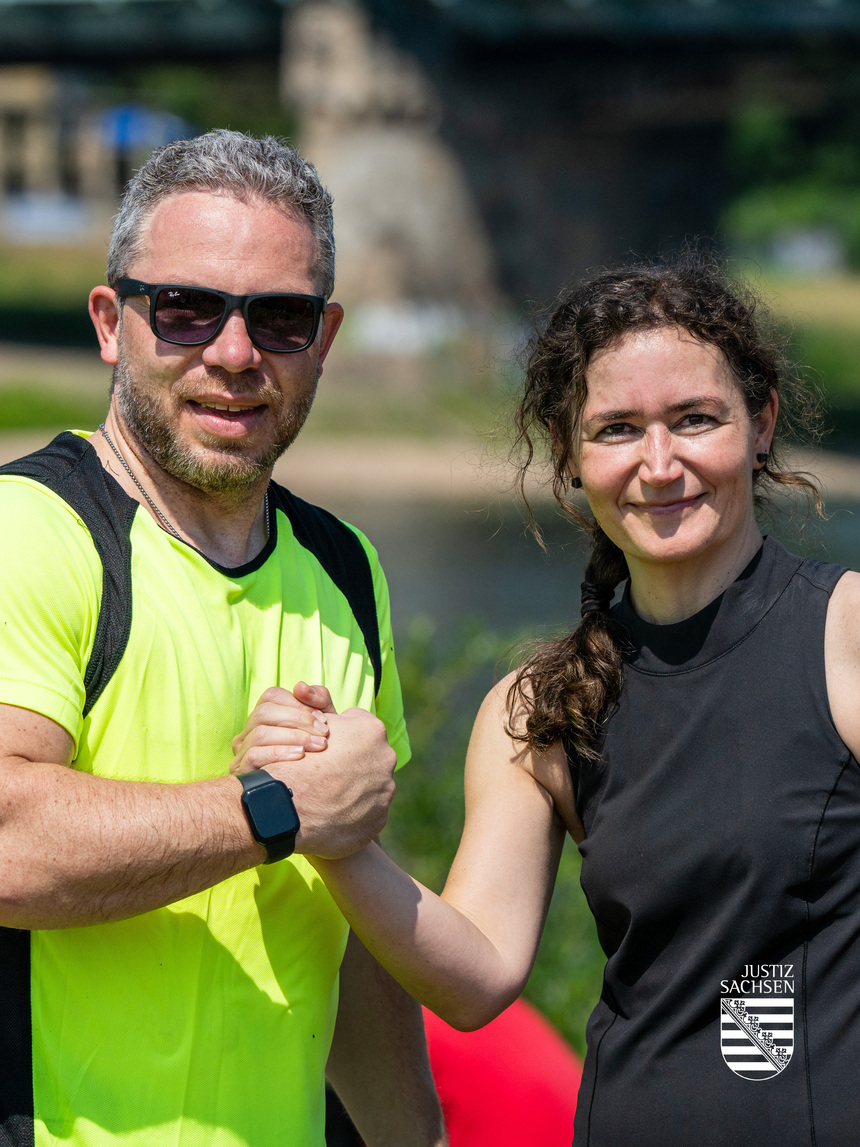 Ministerin Prof. Geiert mit Herr Sebastian Hecht