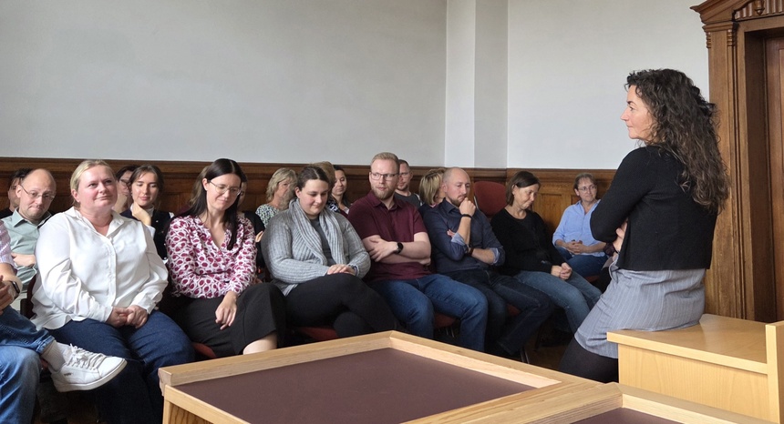 Ministerin Prof. Geiert im Amtsgericht Zittau