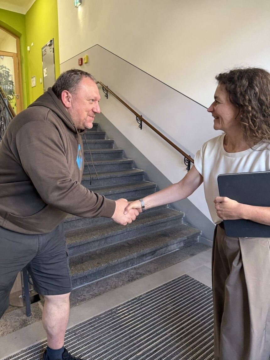 Justizminiserin Prof. Geiert in Pirna
