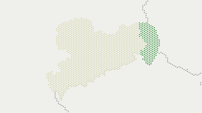 Karte von Sachsen, Landkreis Görlitz hervorgehoben