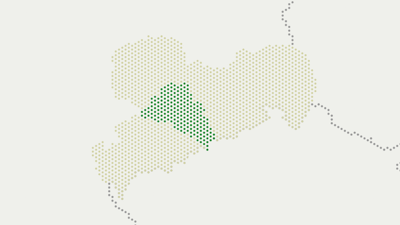 Karte von Sachsen, Landkreis Mittelsachsen hervorgehoben