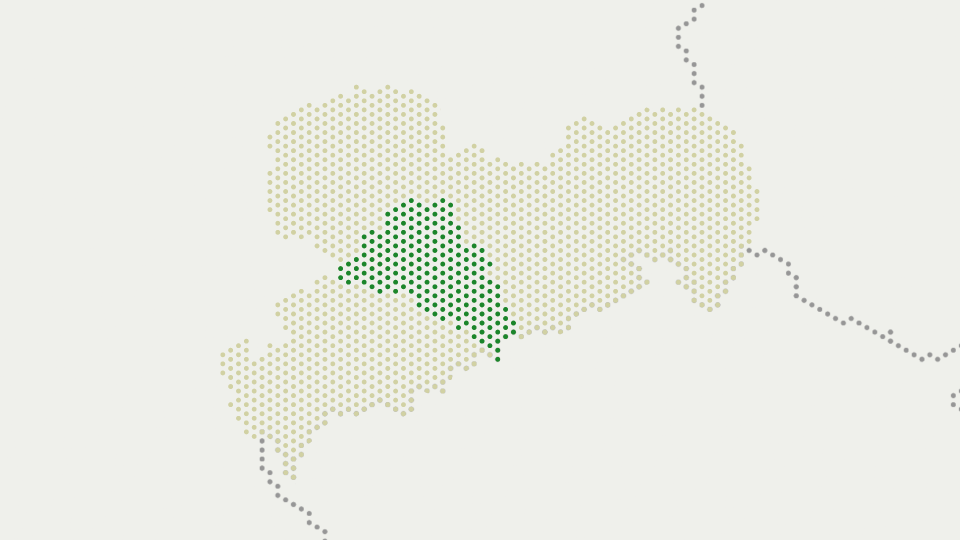 Karte von Sachsen, Landkreis Mittelsachsen hervorgehoben