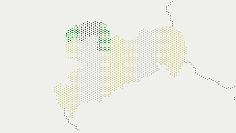 Karte von Sachsen, Landkreis Nordsachsen hervorgehoben