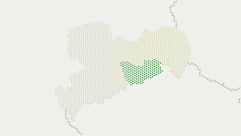 Karte von Sachsen, Landkreis Sächsische Schweiz-Osterzgebirge hervorgehoben