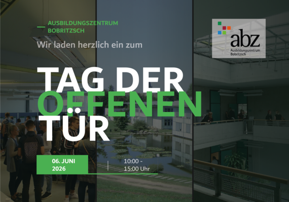 Das Ausbildungszentrum Bobritzsch lädt ein zum Tag der offenen Tür. Der Tag findet am Samstag, den 6. Juni 2026, von 10:00 bis 15:00 Uhr statt.