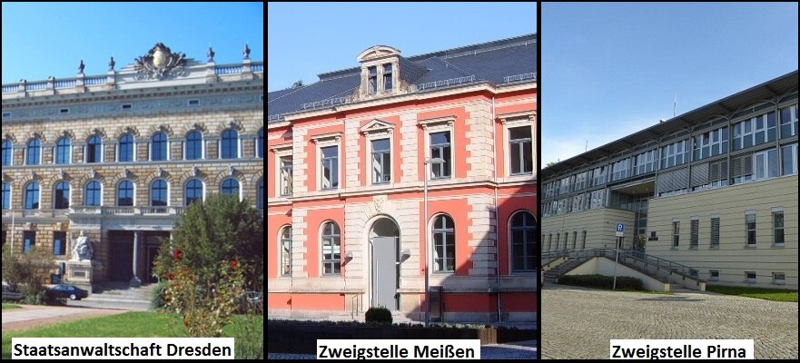 Staatsanwaltschaft Dresden, Zweigstelle Meißen, Zweigstelle Pirna